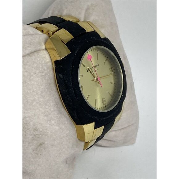 Kate Spade New York Skyline 1YRU0161 Women Gold/Black Band Analog Watch MP563 - Picture 5 of 12